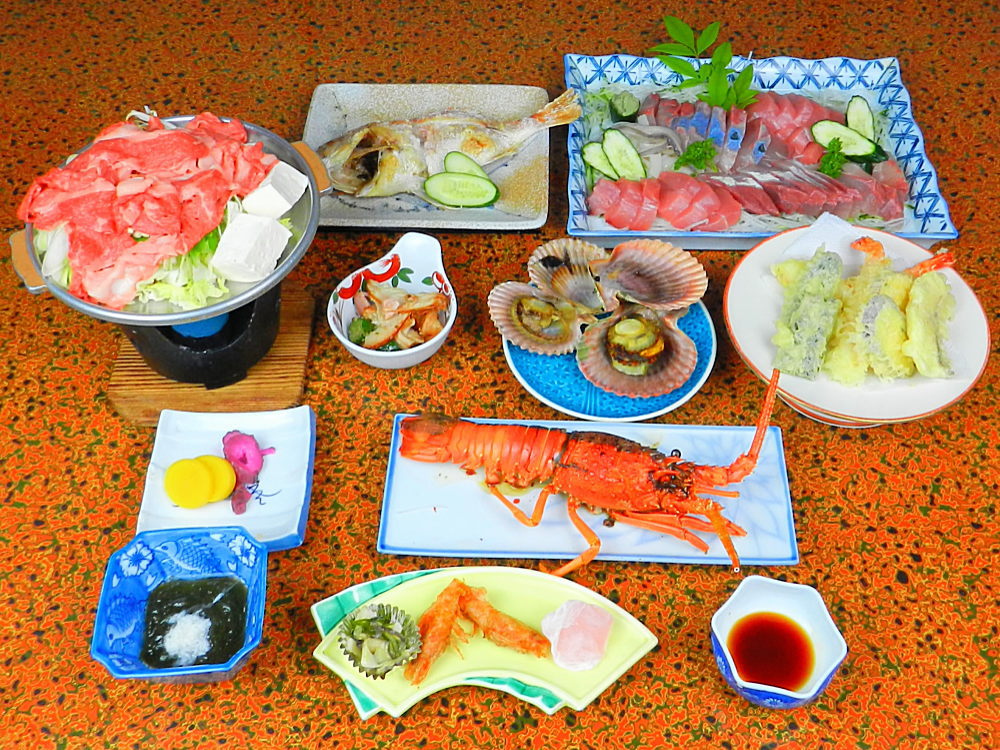 伊勢えび１人１尾付＆和牛陶板焼き＆海の幸プラン【1泊2食付き】